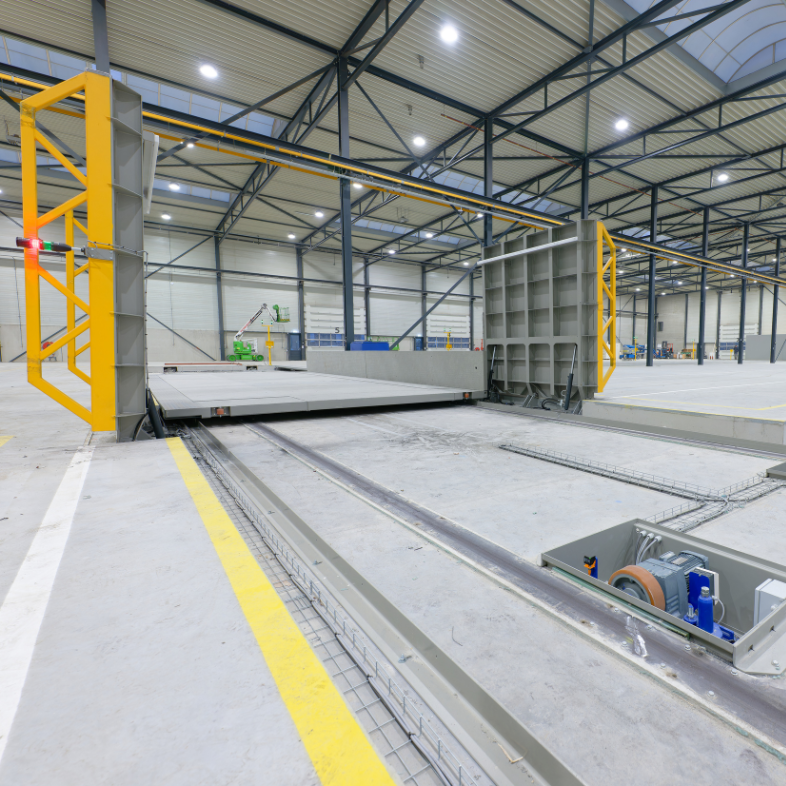 Productielijn systeem met brug, assemblage lijn