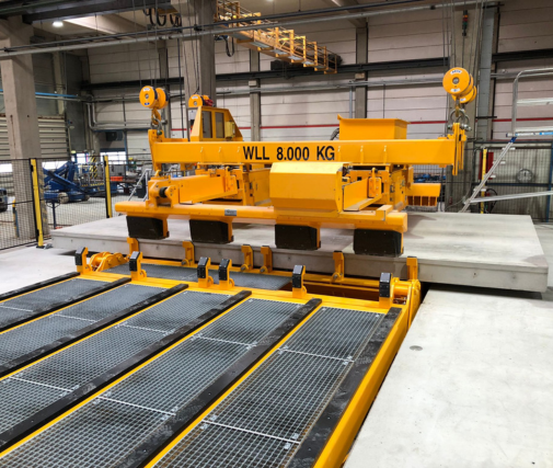 Element heffer beton blokken prefab betonindustrie