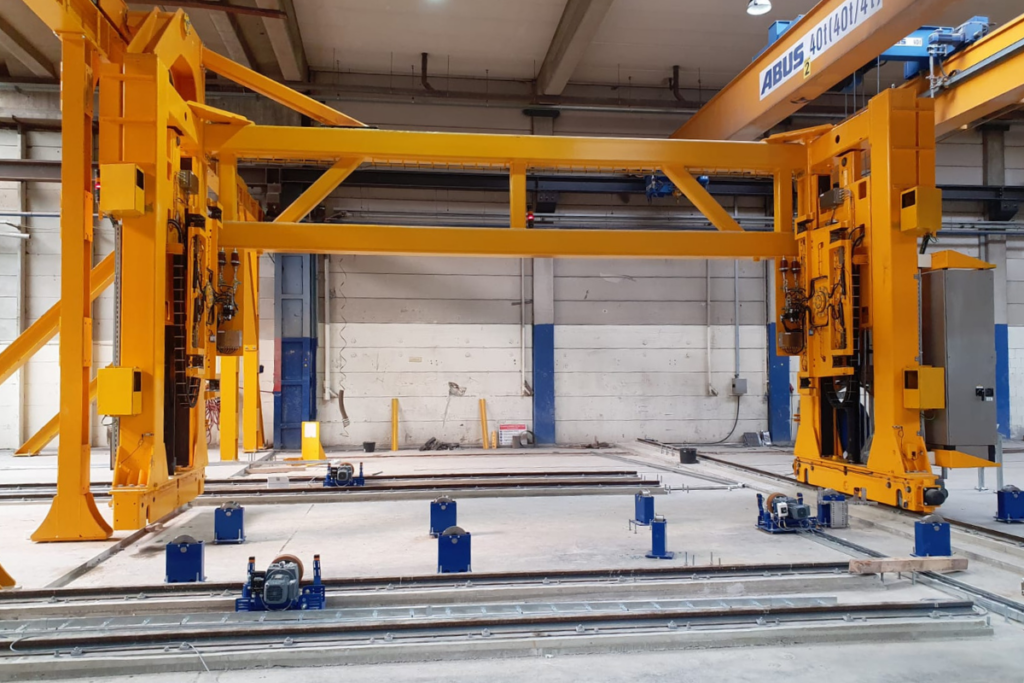 Systeem integraal vloer systeem productielijn