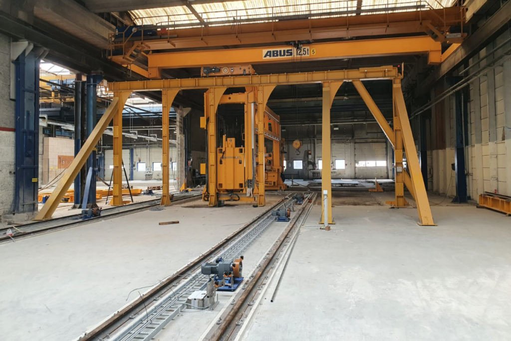 Automatisatie productielijn prefab vloeren integraal systeem