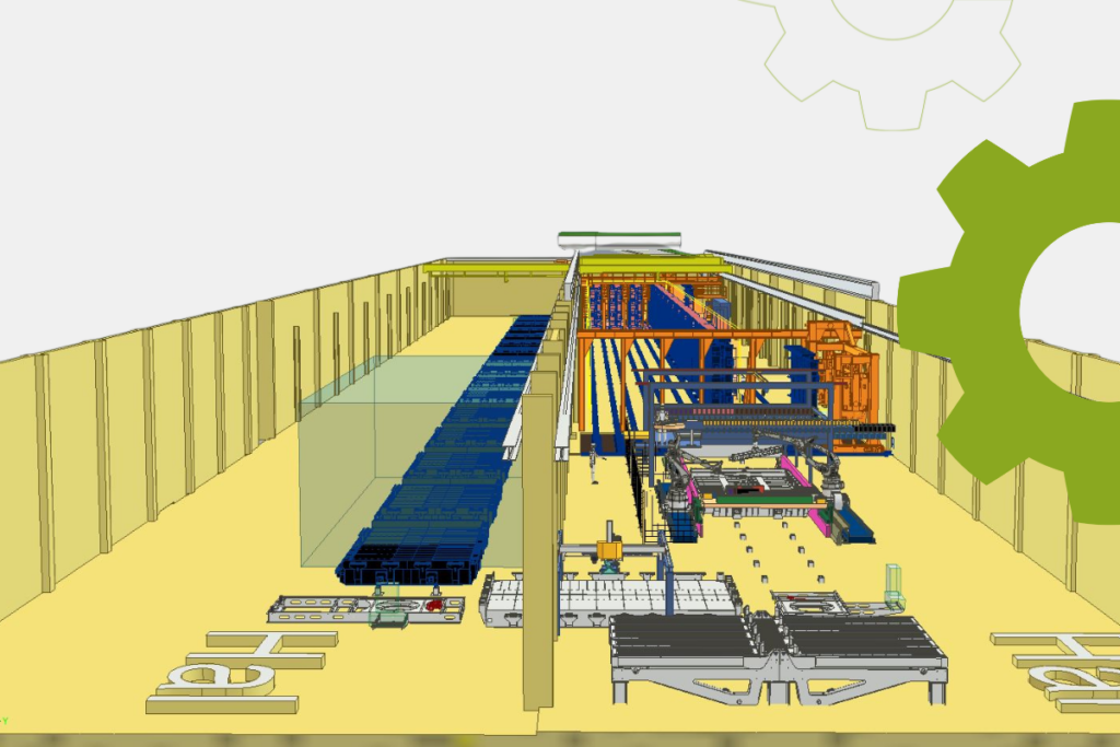 Engineering automatisering productielijn prefab vloeren