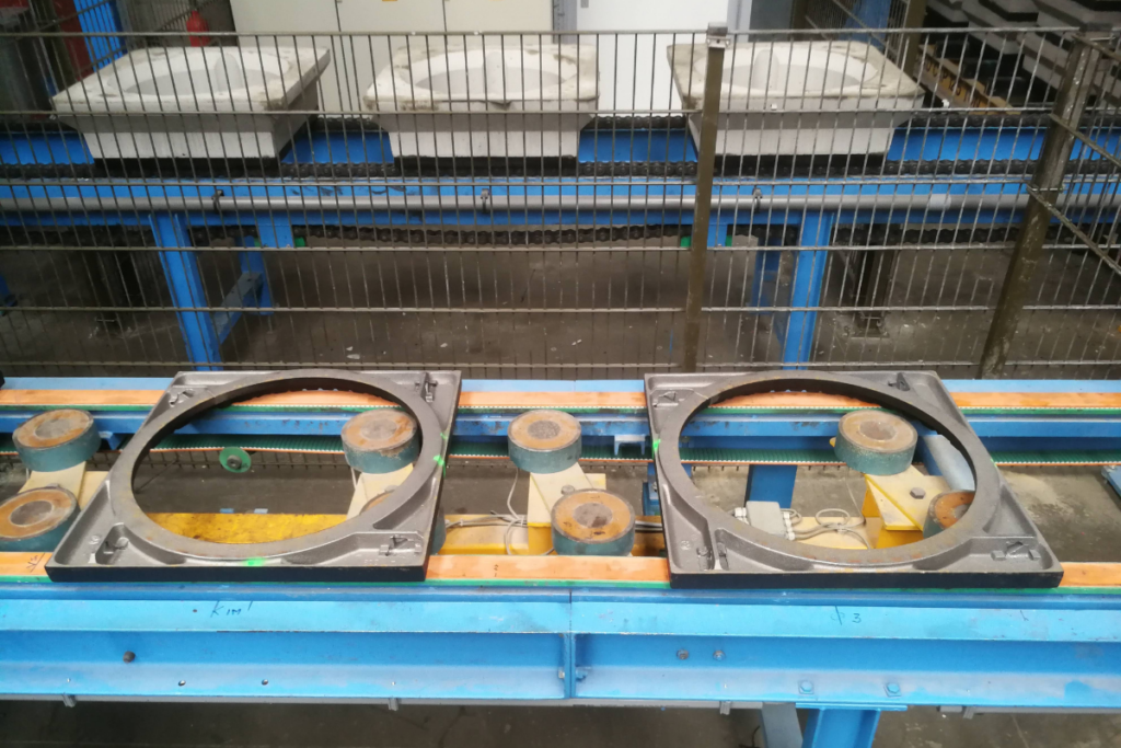 Putranden fabriek, automatisering transportbaan