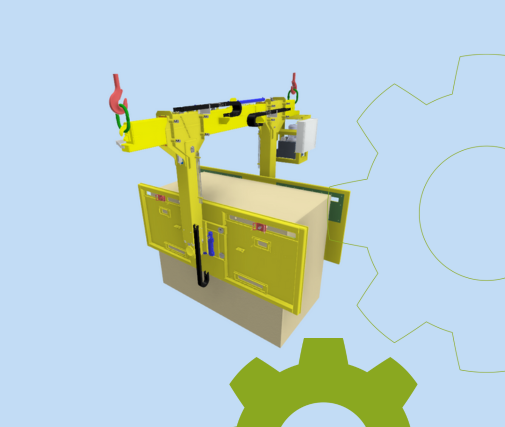 Hijs en draai traverse, hijsmiddel zware objecten