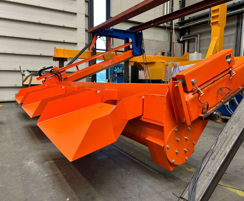 Stoffer en blik machine, schoonmaak machine automatisering machine